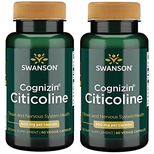 Swanson Cognizin Citicoline ,illigrams Veg Capsules (Pack)