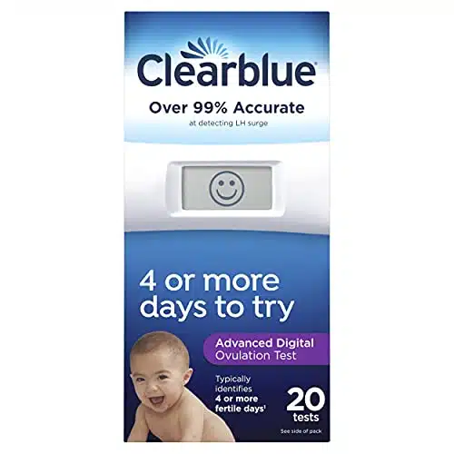 Clearblue Advanced Digital Ovulation Test, Predictor Kit, featuring Advanced Ovulation Tests with digital results, ovulation tests