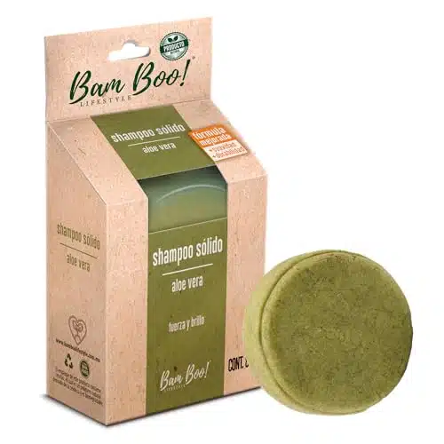 Natural Solid Shampoo Bar Aloe Vera  Hair Hydration and Shine Eco Friendly, Paraben and SLS Free Bam Boo! Lifestyle