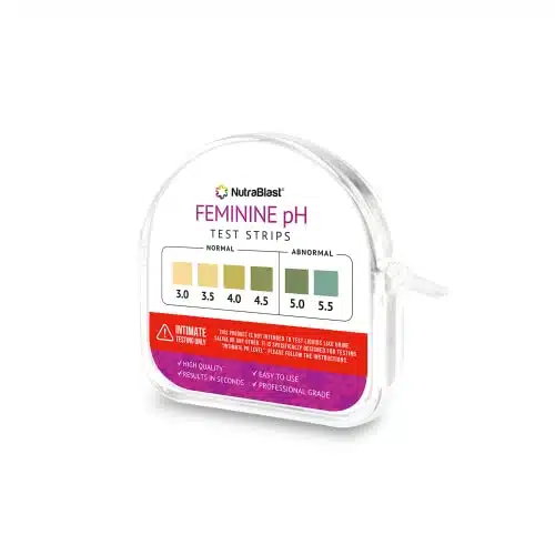 NutraBlast Feminine pH Test Strips  Monitor Intimate Health  Easy to Use & Accurate Womenâs Acidity & Alkalinity Balance pH Level Tester Kit (Tests Roll)