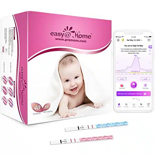 Ovulation Test Strips Powered by Premom Ovulation Predictor APP, FSA Eligible, Ovulation Test and Pregnancy Test Strips, LH +HCG  Package May Vary