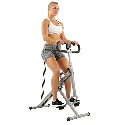 Sunny Health & Fitness Squat Assist Row N Rideâ¢ Trainer for Glutes Workout with Online Training Video