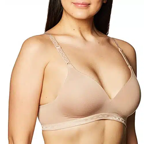 Warner's Women's Cloud Super Soft Wireless Lightly Lined Comfort Bra , Toasted Almond, C