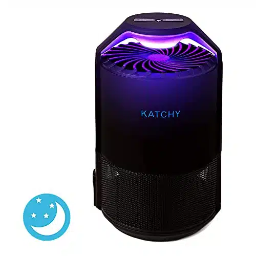 Katchy Automatic Indoor Insect Trap   Self Activating Killer for Mosquitos, Gnats, Moths, Fruit Flies   Non Zapper Traps for Inside Your Home   Catch Insects with Suction, Bug Light & Sticky Glue