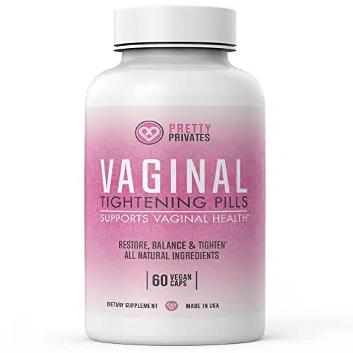 Pretty Privates Vagina Tightening Pills for Women   Tighten and Cleanse While Increasing Lubrication with No Weight Gain   Capsules