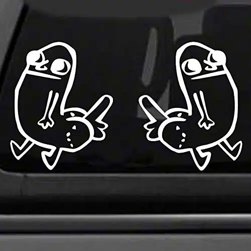 Signage Cafe Dick Butt Figure   Pack   Vinyl Decal Sticker Funny Meme Reddit dickbutt