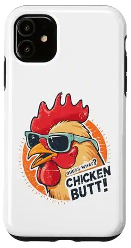 iPhone Guess What Chicken Butt Meme Costumes for Women Men Chicken Case