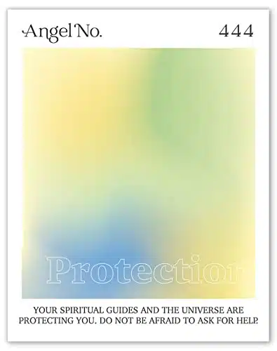 Angel Number Posters     Spiritual Aura Aesthetic Room Decor   Wall Art Print   x  Unframed