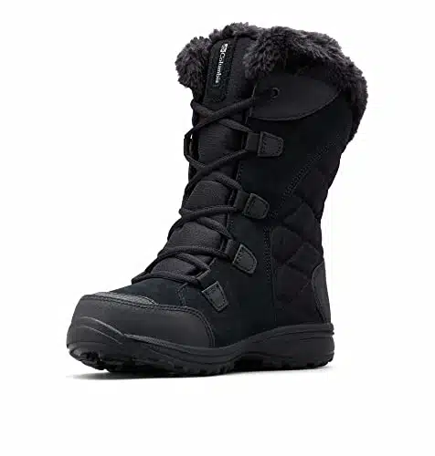 Columbia womens Ice Maiden II Snow Boot, Black, Columbia Grey,