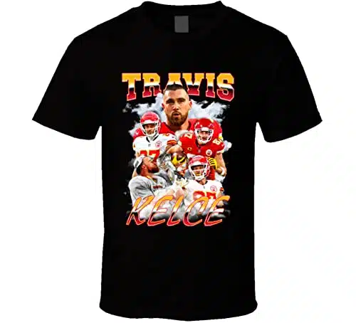 FanTstore Travis Kelce Collage T Shirt M Black