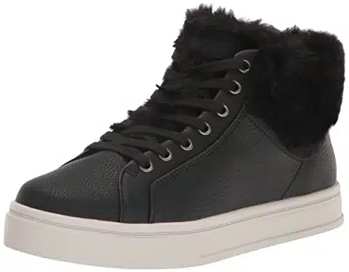 Koolaburra by UGG Women's SUNDELL Fuzz Chukka Sneaker, Black,