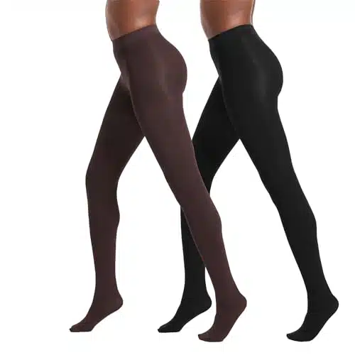 No nonsense Women's Super Opaque Control Top Tights, BlackEspresso, X Large