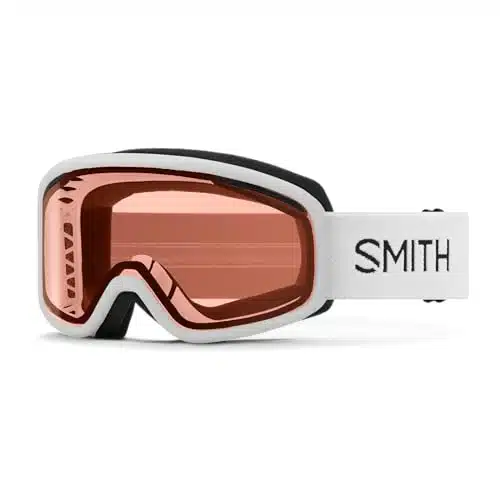 SMITH Vogue Goggles for Women with Carbonic x Lens  Performance Snowsports Goggles with Replaceable Lens for Skiing & Snowboarding  White + RCLens