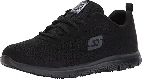 Skechers Women's Ghenter Bronaugh Work Shoe, Black,