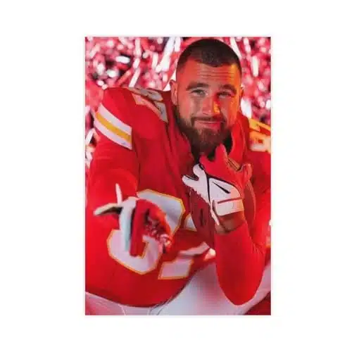 Travis Kelce Celebrity American Football Sports Canvas Poster Bedroom Decor Sports Landscape Office Room Decor Gift Unframe style Unframe stylexinch(xcm)