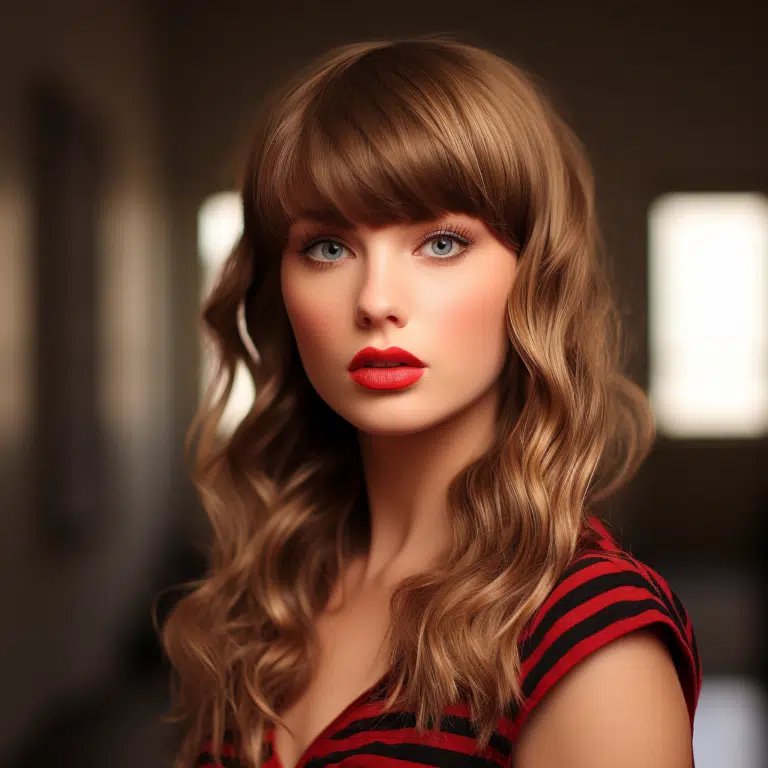 taylor swift bangs