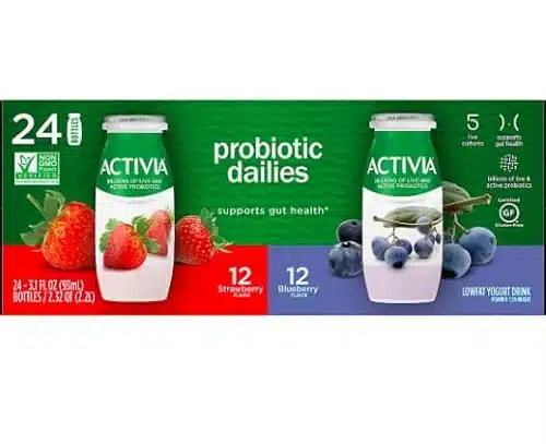 Activia Probiotic Dailies Low Fat Yogurt Drink Variety Pack  Strawberry and acai berry flavors  pk.fl. oz.