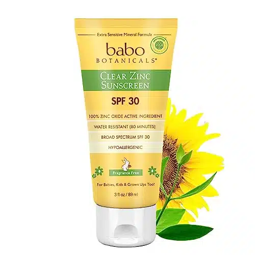 Babo Botanicals Sheer Zinc Mineral Sunscreen Lotion SPF  Natural Zinc Oxide   Shea Butter   Face & Body   Water Resistant   Fragrance Free   EWG Verified   Vegan   For all age