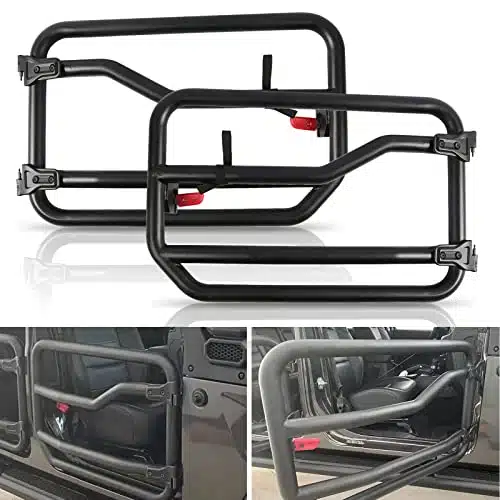 BoardRoad Front Tube Half Doors Tubular Doors Classic Safari Style for rangler JL  Gladiator JT