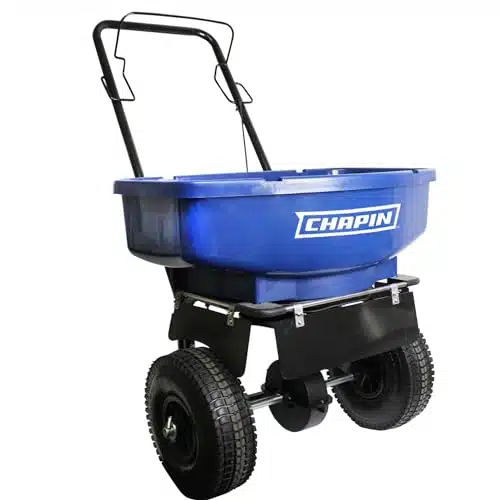 CHAPIN R E A LB Residential Salt Spreader, lb, Blue