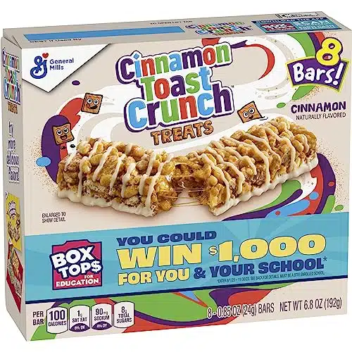 Cinnamon Toast Crunch Breakfast Cereal Treat Bars, Snack Bars, ct