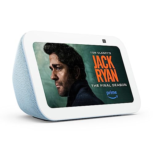 Echo Show (rd Gen, release)  Smart display with x the bass and clearer sound  Cloud Blue