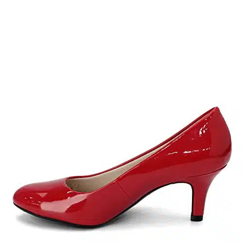 LifeStride Womens Parigi Pumps Fire Red Patent