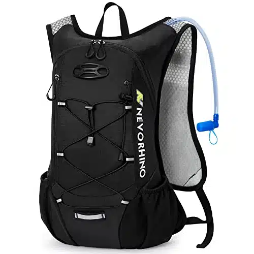 Lightweight Hydration Backpack, Running Backpack with L Water Bladder, Hydro Water Daypack for Cycling Hiking Rave for Men Women