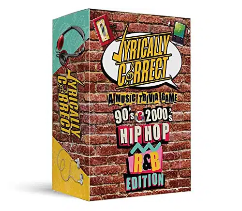 Lyrically Correct 's and 's Hip Hop and R & B Music Trivia Card Game Multi Generational Family Gatherings, Adult Game Night and Fun Trivia