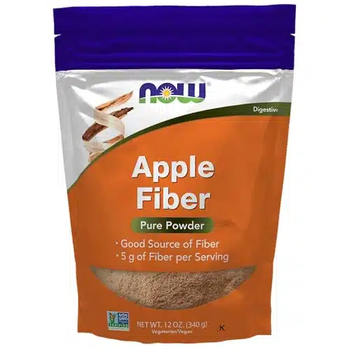 NOW Supplements, Pure Apple Fiber Powder with Apple Pectin, Non GMO Project Verified, Ounce