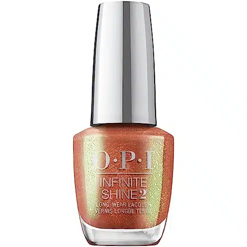 OPI Infinite Shine, Sheer & Bright Pearl Finish Orange Nail Polish, Up to Days of Wear, Chip Resistant & Fast Drying, Fall Collection, Big Zodiac Energy, Virgoals, fl oz