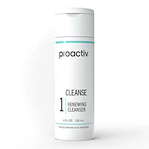 Proactiv Acne Cleanser   Benzoyl Peroxide Face Wash and Acne Treatment   Daily Facial Cleanser and Hyularonic Acid Moisturizer with Exfoliating Beads   Day Supply, Oz