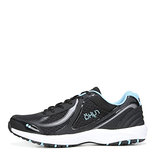 Ryka Women's Dash alking Shoe, BlackMeteoriteBlue,