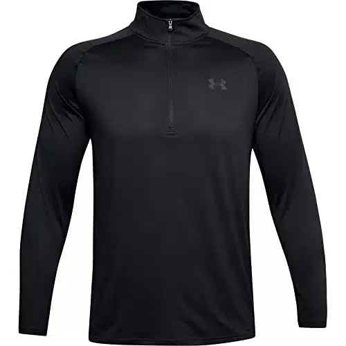 Under Armour Men's Tech Zip , Black ()Charcoal , Large