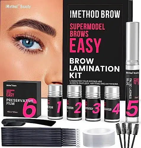 iMethod Eyebrow Lamination Kit   Brow Lamination Kit, DIY Eye Brow Perm Kit at Home, Long Lasting, Salon Result and Easy to Use, Cruelty Free