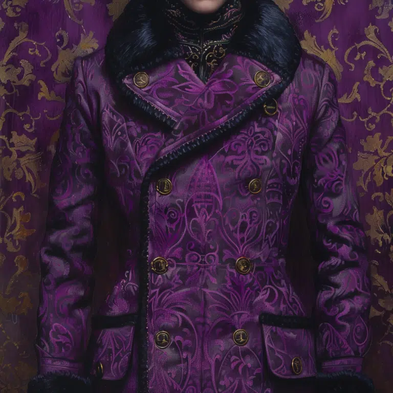 purple coat