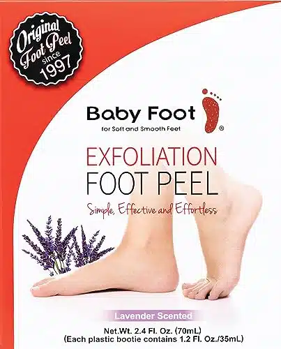 Baby Foot Peel Mask Original Exfoliant Foot Peel Callus Remover for Rough Cracked Dry Feet Dead Skin Remove Foot Peeling Mask for Baby Soft Feet   Lavender Scented