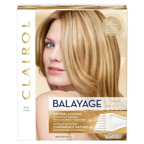 Clairol Nice'n Easy Balayage Permanent Hair Dye, Blondes Hair Color, Pack of