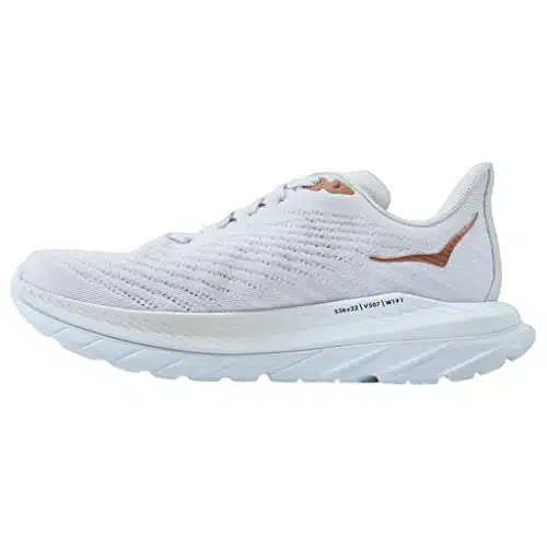 HOKA ONE ONE Womens Mach Textile White Copper Trainers