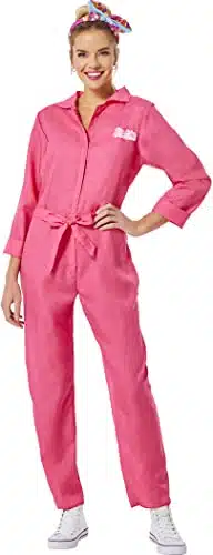 InSpirit Designs Barbie Pink CoverallUtility Adult Costume   L