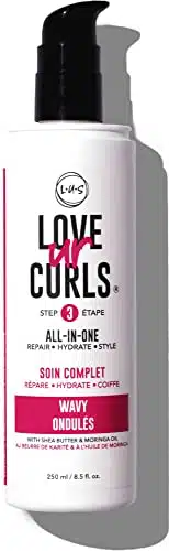 Love Ur Curls LUS Brands All in One Styler for Natural Wavy Textured Hair oz   Repair, Hydrate, Style in One Easy Step   No Crunch Non Sticky Hair Care with Shea Butter and Mo