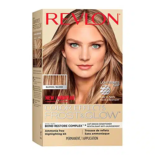 Revlon Permanent Hair Color, Permanent Hair Dye, Color Effects Highlighting Kit, Ammonia Free & Paraben Free, Blonde, Oz, (Pack of )