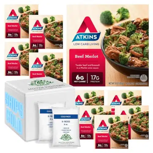 Salutem Vita   Atkins Beef Merlot Meal Oz   Pack of