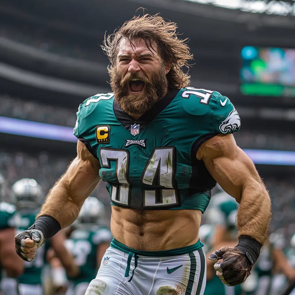 jason kelce chest bump