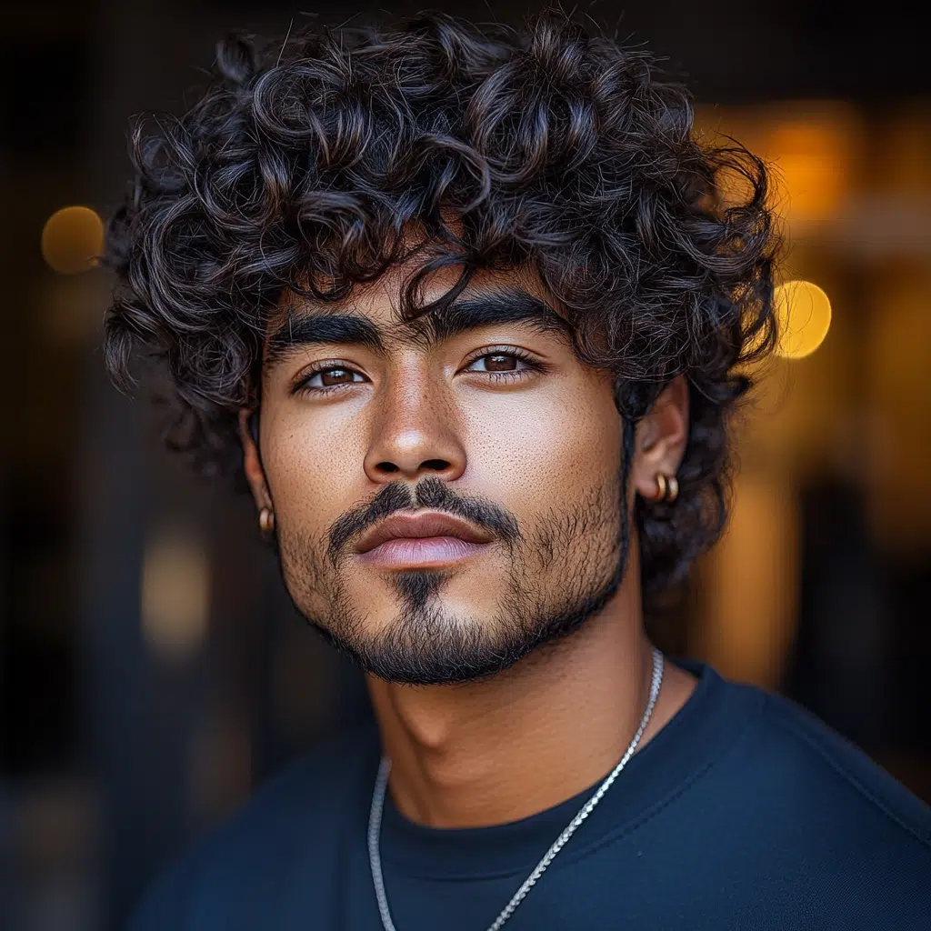 burst fade curly hair