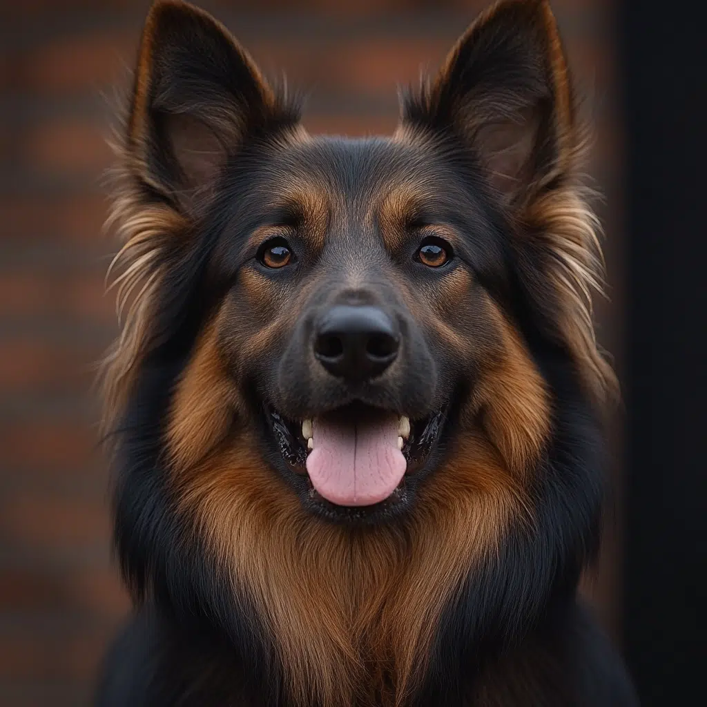 long haired german shepherd