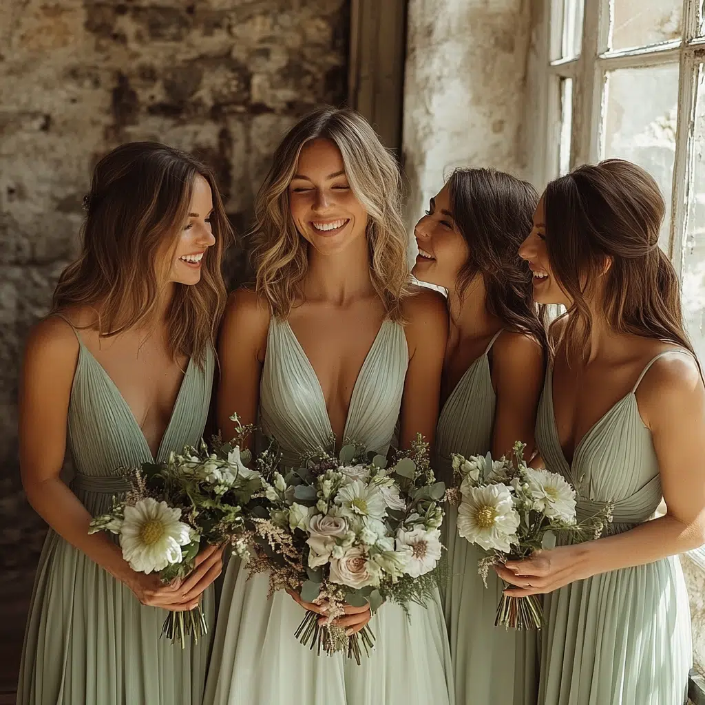 sage green bridesmaid dresses