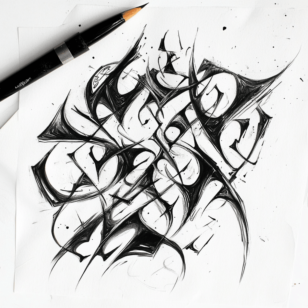 calligraphy letters